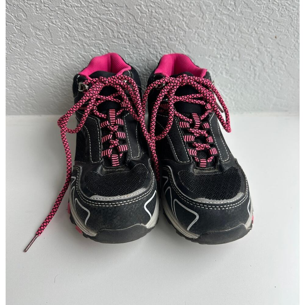 Girls Black & Pink Hiking Boots Size 12 Trail Sneakers - Picture 5 of 5